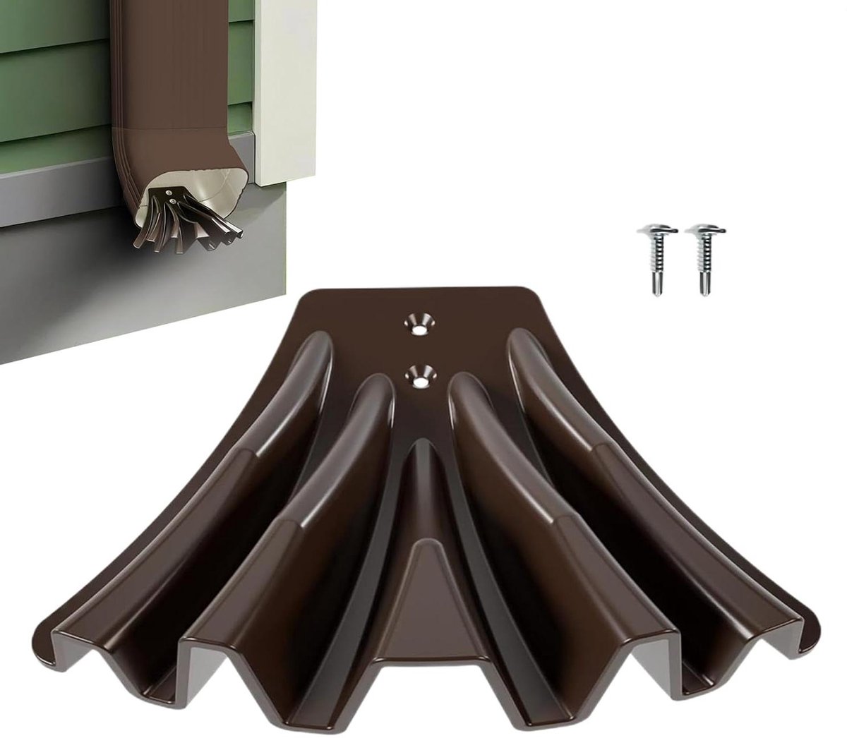 Regenpijp Verdeler - Waterafvoer Hulpstuk - Tuin Drainage - Veelzijdig Afwateringsontwerp - 127 x 96 cm - Zwart