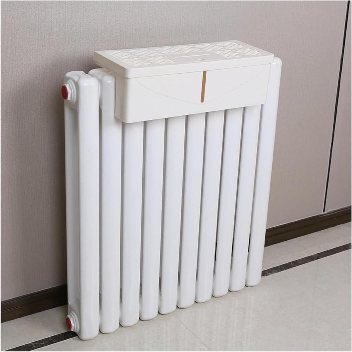 Radiatorluchtbevochtiger - Hangend model - Droogte verminderen - Geen elektriciteit nodig - 40 cm - Wit