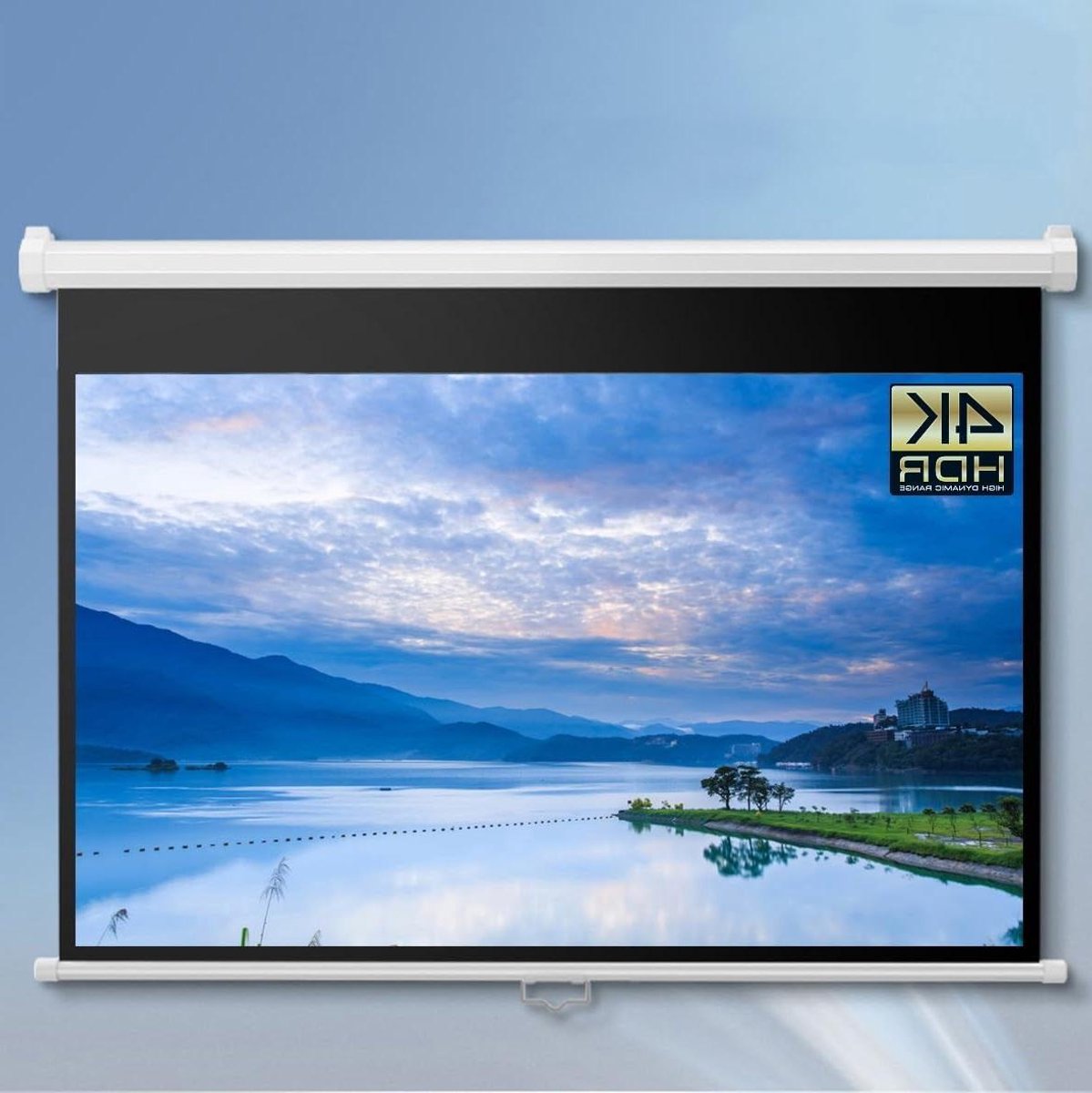 Projectiescherm - Filmscherm - Thuisbioscoop Creëren - Kreukvrij Materiaal - 72 inch 16:9 - Wit