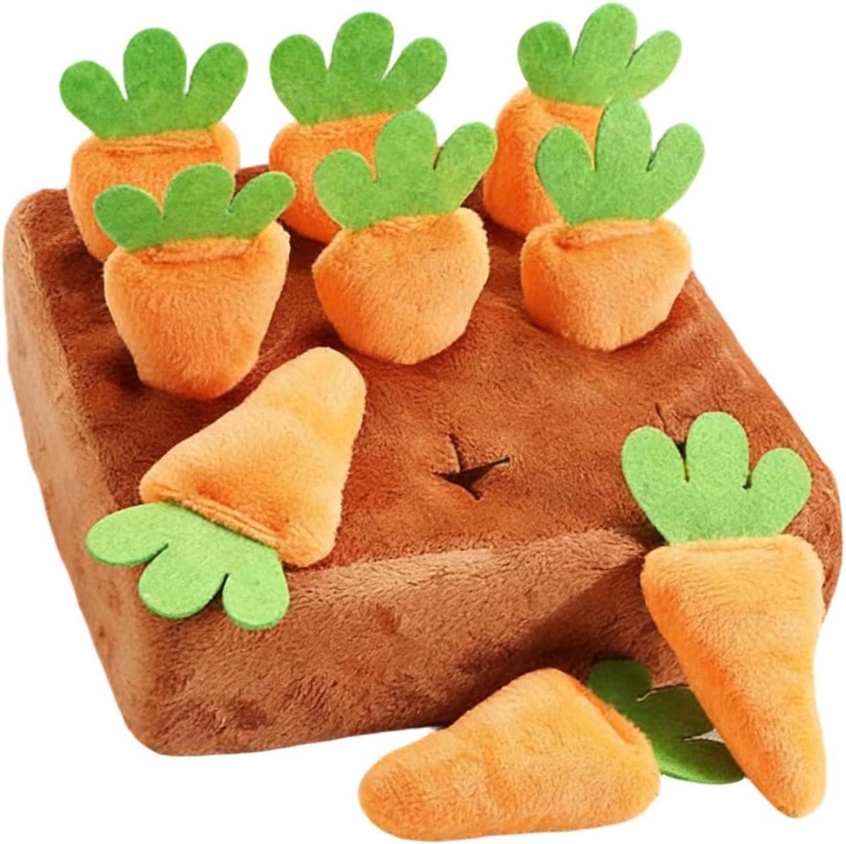 Snuffelmat Honden - Interactieve Voermat - Mentale Stimulatie - Met 9 Wortelen - 16 cm - Enkele Kenmerken