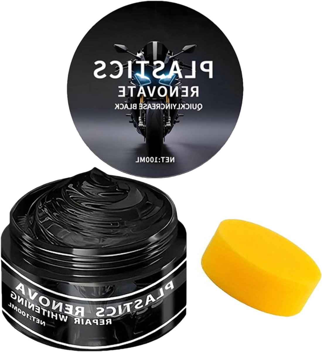 Kunststof Verzorger - Trim Restorer - Auto Opknappen - UV Bescherming - 100 ml - Zwart