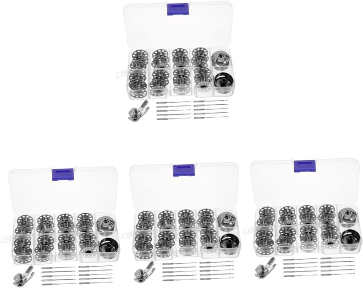 Vervangende Spoeltjes - Naaispoelen Set - Naaimachine Onderhoud - Met Metalen Spoeltjes - 4 Sets - Assorti