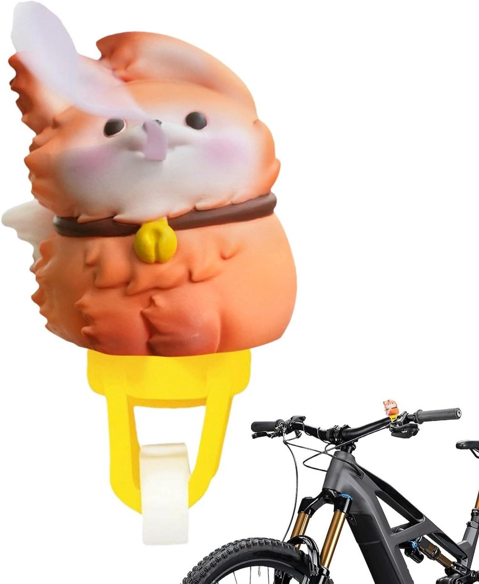 Fiets Windmolen - Fietsdecoratie Kinderen - Fietsen Opvrolijken - Draaiend Dierenfiguur - 5.5 cm - Multicolor