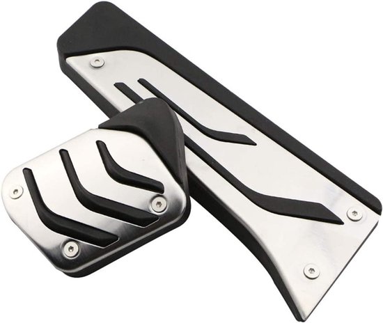 Auto Pedalen Set - Gas Rem Voetsteun - Auto Interieur Upgrade - Anti-slip Oppervlak - Standaard Maat - Zilver — afbeelding 4