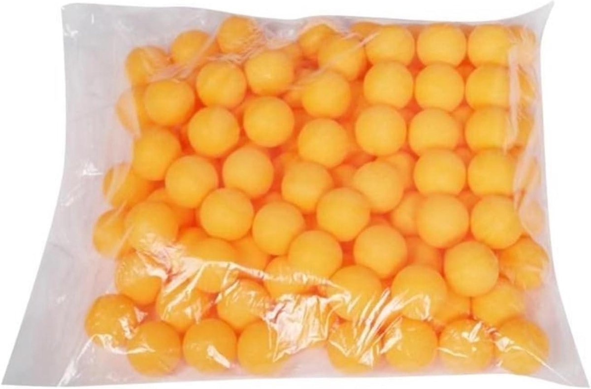 Pingpongballen - Tafeltennisballen - Wedstrijd en Training - Hoge Veerkracht - 100 stuks - Oranje