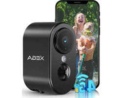 Xega 4G LTE bewakingscamera met simkaart, 2K HD LTE draagbare beveiligingscamera zonder wifi, 6000 mAh-batterij, PIR-bewegingsdetectie, kleur nachtzicht, IP65
