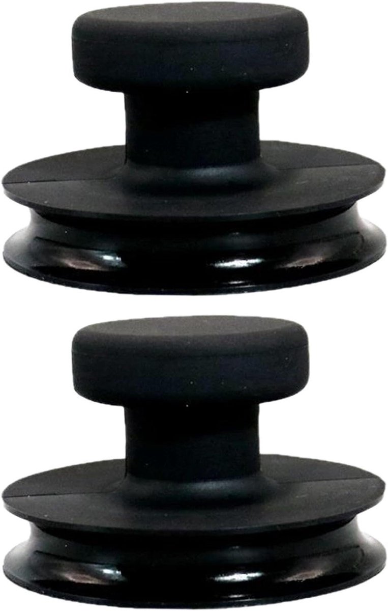 Klankschaal Zuignap - Stabilisator Grip Tool - Meditatie Stabiliseren - Verdikte Antislip Basis - 2 stuks - Zwart
