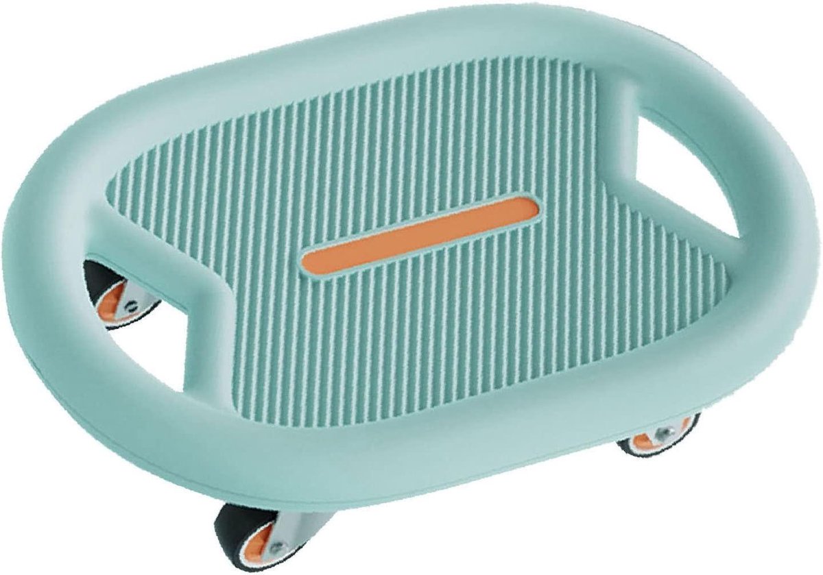 Buikfitness Skateboard - Buikroller Ab Wheel - Buikspieren Trainen - Laag Geluidsniveau - 35 x 23 x 11 cm - Blauw