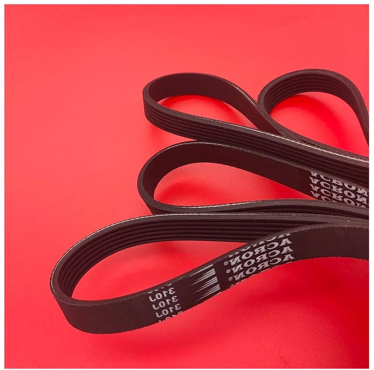 Loopband Aandrijfriem - V-snaar Motorfiets Riem - Fitness Apparatuur Onderhoud - 6 Ribben Rubber - PJ787 mm - Zwart