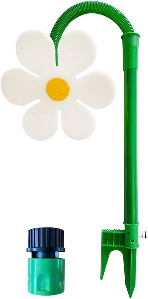 Dansende Madeliefje Sprinkler - Bloem Sproeier - Gazon Besproeien - 360 Graden Roterend - 106 cm - Rood