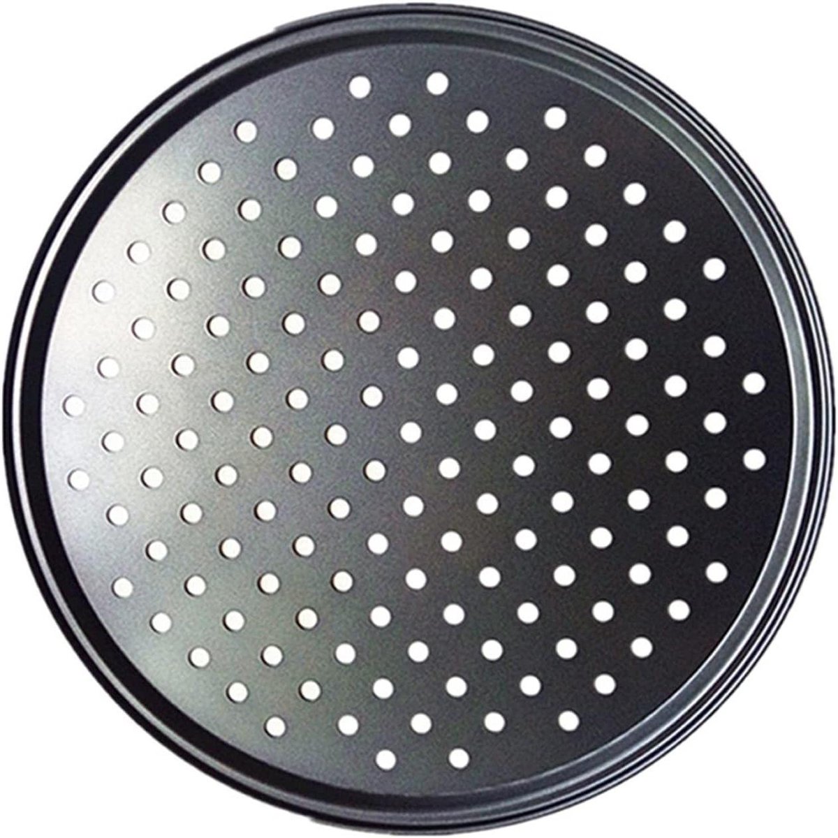 Bakplaat Pizza Pan Rooster Pizza Bakken Geperforeerd Ontwerp 28 cm Zilver