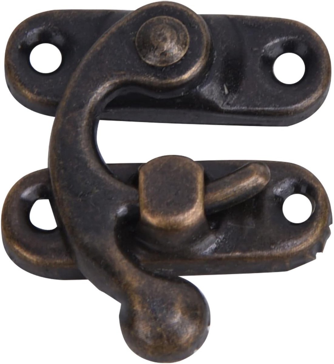 Vintage stijl sluitingen - 30 stuks metalen haken voor koffers, sieradenboxen en gereedschapskisten, 32mm x 28mm, antiek slot met duurzame afwerking