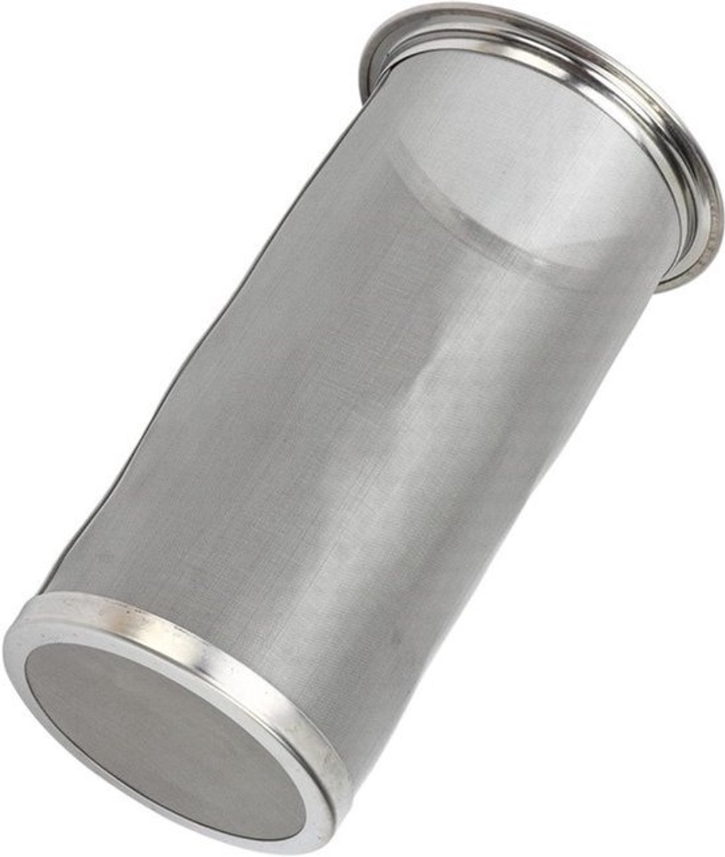 Koffiefilter voor Mason Jar Roestvrij staal Koffie Thee Infuser Zeef Filter Mason Jar Thee Infuser Herbruikbare Wide Mouth Mesh Cilinder Filter met Witte Pakking voor Thee(8 tot 15cm)