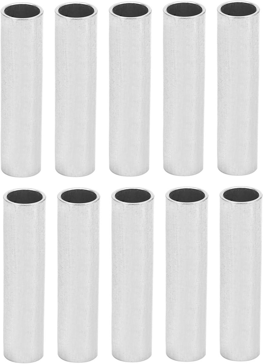 10 stuks hoogwaardige aluminium buizen met 10mm binnendiameter en 12mm buitendiameter voor industriële robotonderdelen, eenvoudig te installeren en duurzaam in gebruik