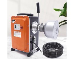 Rioolontstopper – Afvoerontstopper – Leidingen Reinigen – Verstopping Verwijderen – 20 Meter Veer – 750W Motor