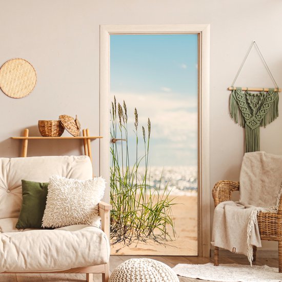 Sticker de porte Brins d'herbe dans les dunes - 80x205 cm - Poster de porte