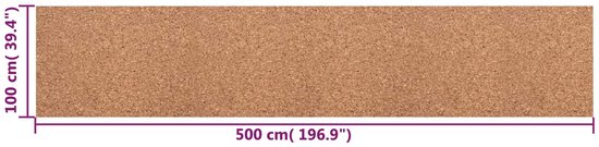 vidaXL - Kurkrol - Bruin - 100 - x - 500 - x - 0,2 - cm - Kurk van Merkloos — afbeelding 4