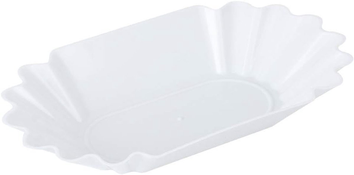 Display Tablet voor Koffiebonen, Herbruikbare Snack Tray, Ideaal voor Keuken, Café en Restaurant, 22.3 x 13 x 3.5cm (Wit) - Perfect voor Presentatie en Organisatie