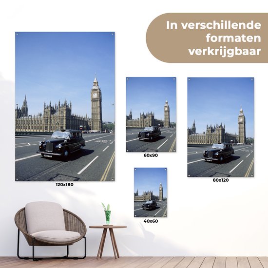 Posters de jardin extérieur Taxi - Londres - Angleterre - 60x90 cm