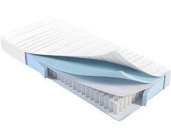 Pocketvering Matras 90x200x25 – Optimale Ondersteuning & Ventilatie – Comfortlaag – Duurzaam en Vormvast – Geschikt voor Alle Slaaphoudingen
