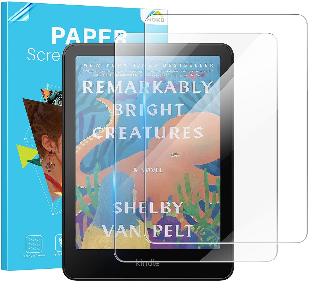 SMOAKEZ- Screen Protector 2-Pack - Tempered Glas - 9H Hardheid - Anti-Scratch - 7 Inch E-Reader - Hoge Transparantie - Hoge Gevoeligheid