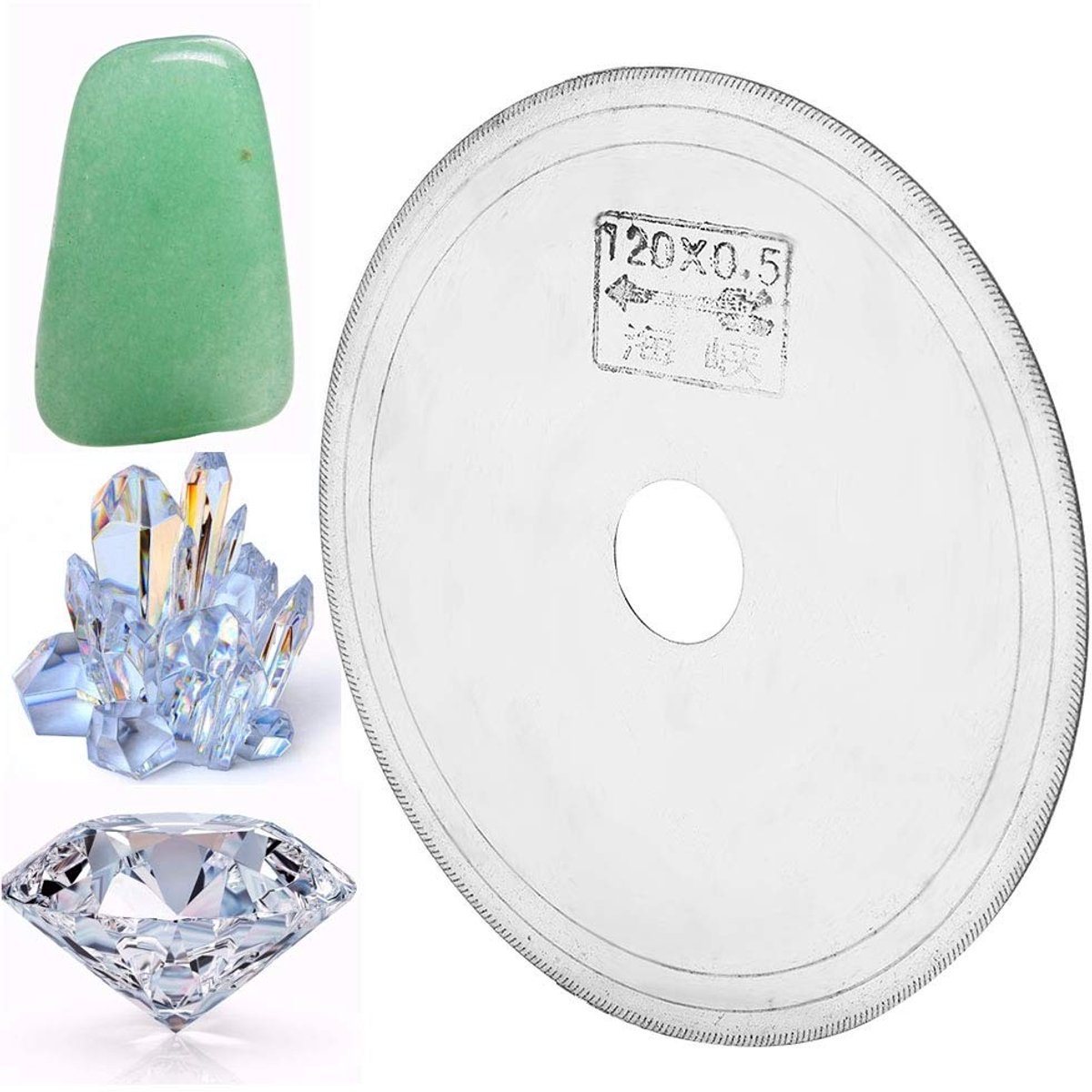 Dailygoods- Diamantzaagblad Superdun - Slijpschijf voor Jade/Smaragd/Edelsteen/Kristal - Geschikt voor Roterende Gereedschappen - Langdurige Prestaties - Voor Nat/Droog Gebruik