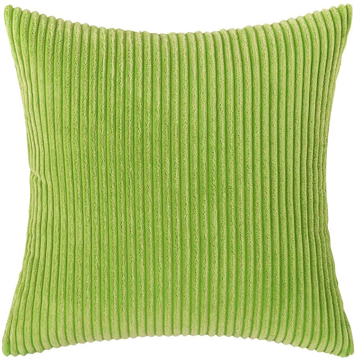 Dailygoods- Kussensloop Set van 2 - Effen gestreept Corduroy - 45x45 cm - Decoratieve Kuss