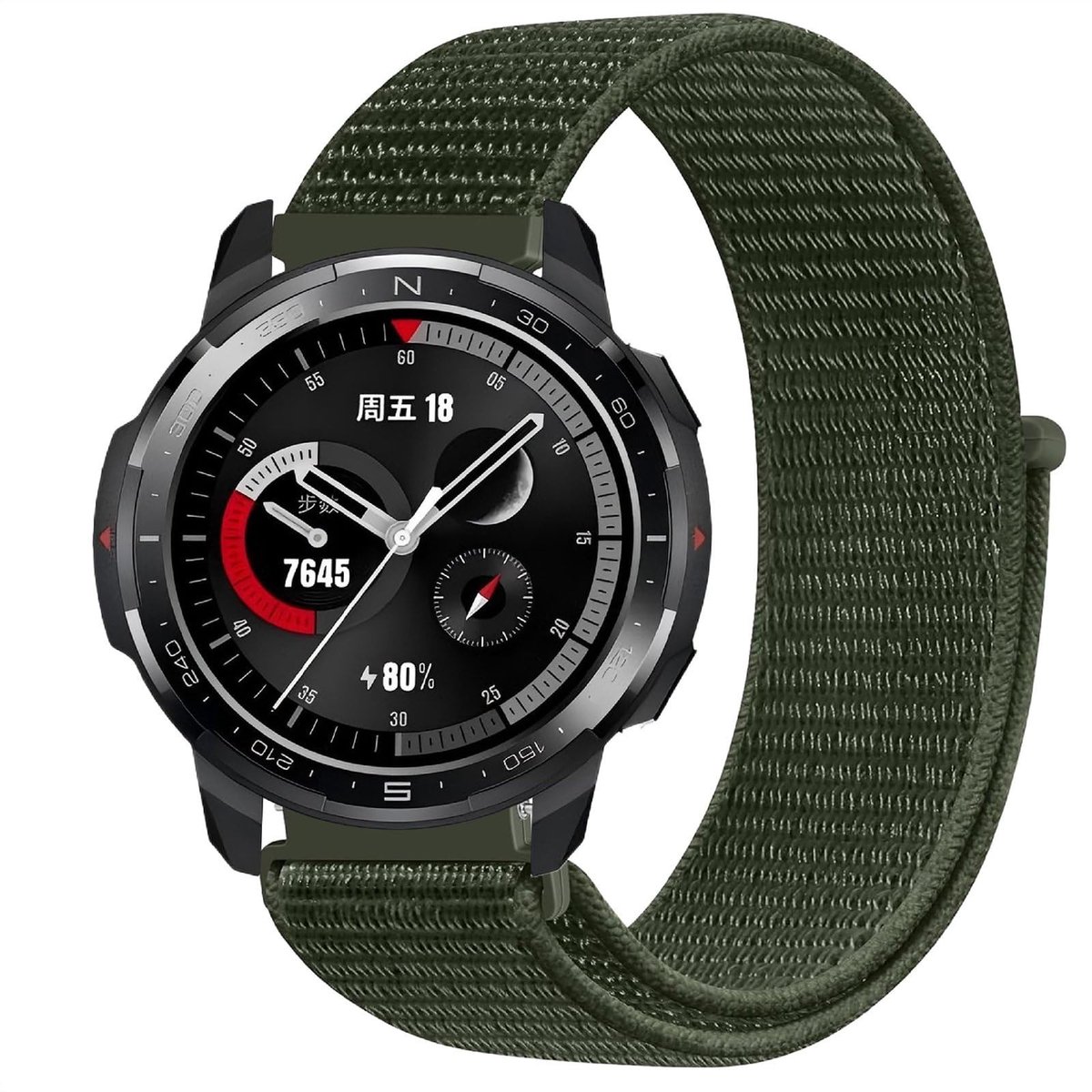 Dailygoods - Nylon Horlogebandje voor Honor Watch GS Pro 22 mm