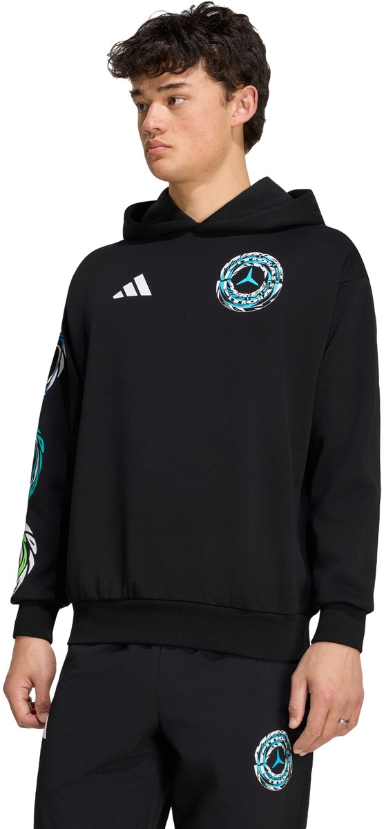 Adidas Performance Mercedes - Amg Petronas Formula 1 Team Lights On Hoodie - Unisex - Zwart