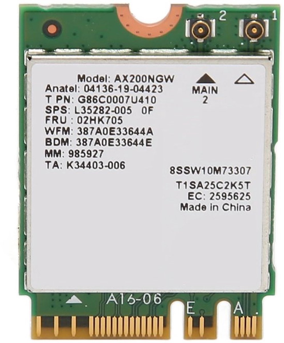 Dailygoody - WiFi 6 Ax200Ngw - M.2 Netwerkkaart - Dual Band 802.11Ax