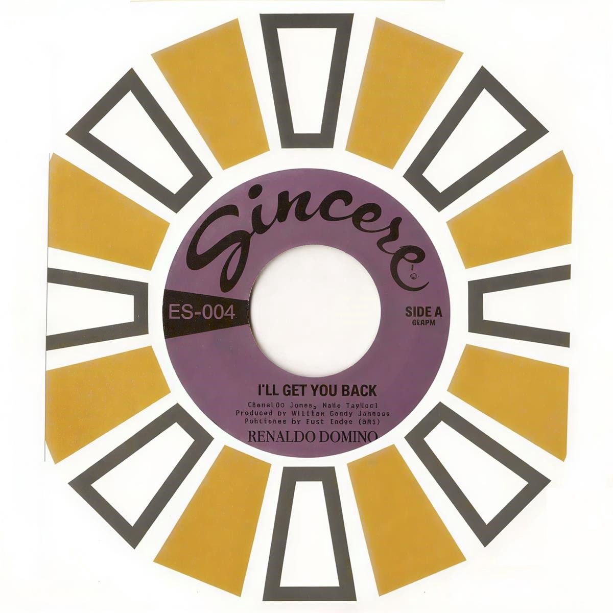 Renaldo Domino - I'll Get You Back (7" Single)