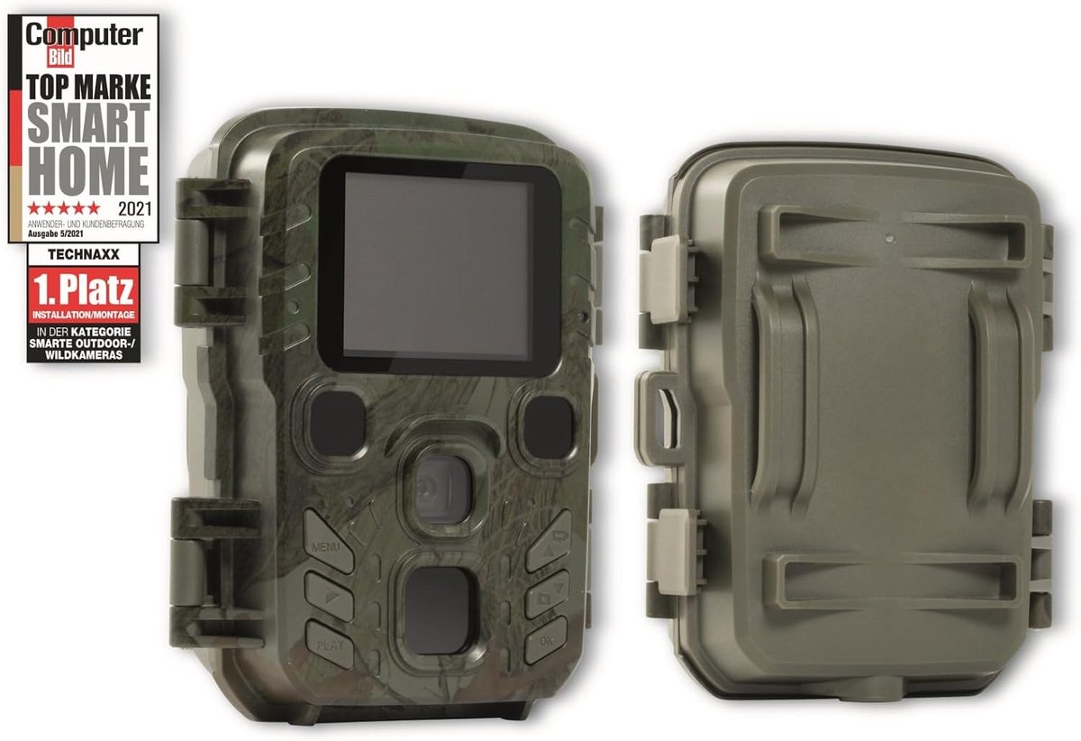 Natuurcamera - Wildcamera Outdoor - Dieren Observeren - Infrarood Nachtzicht - 12MP 1080P - Groen
