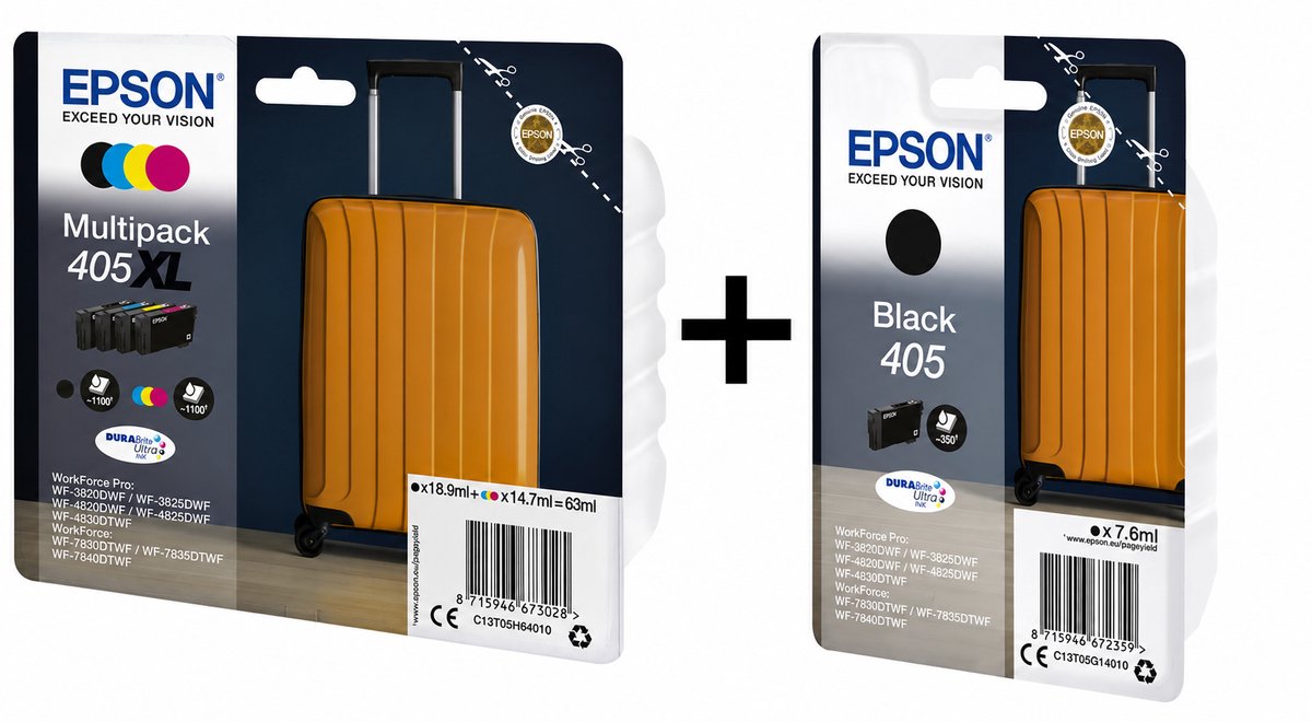 Epson 405 XL multi pack + black standaard