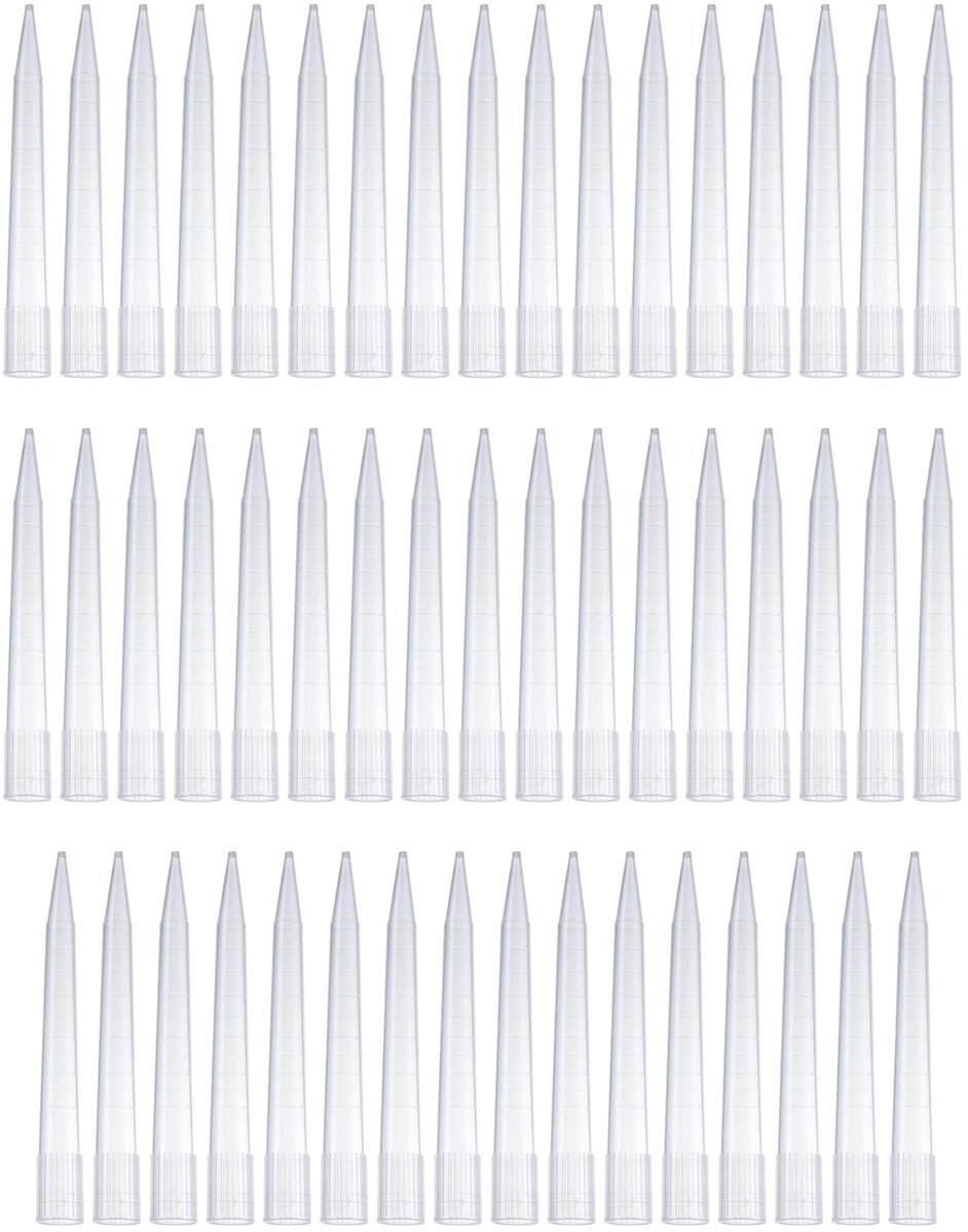 Dailygoods- Pipetpunten 5000 µl/5 ml - Kunststof - Autoclaveerbaar - Universeel Laboratorium - 100 Stuks - Transparant