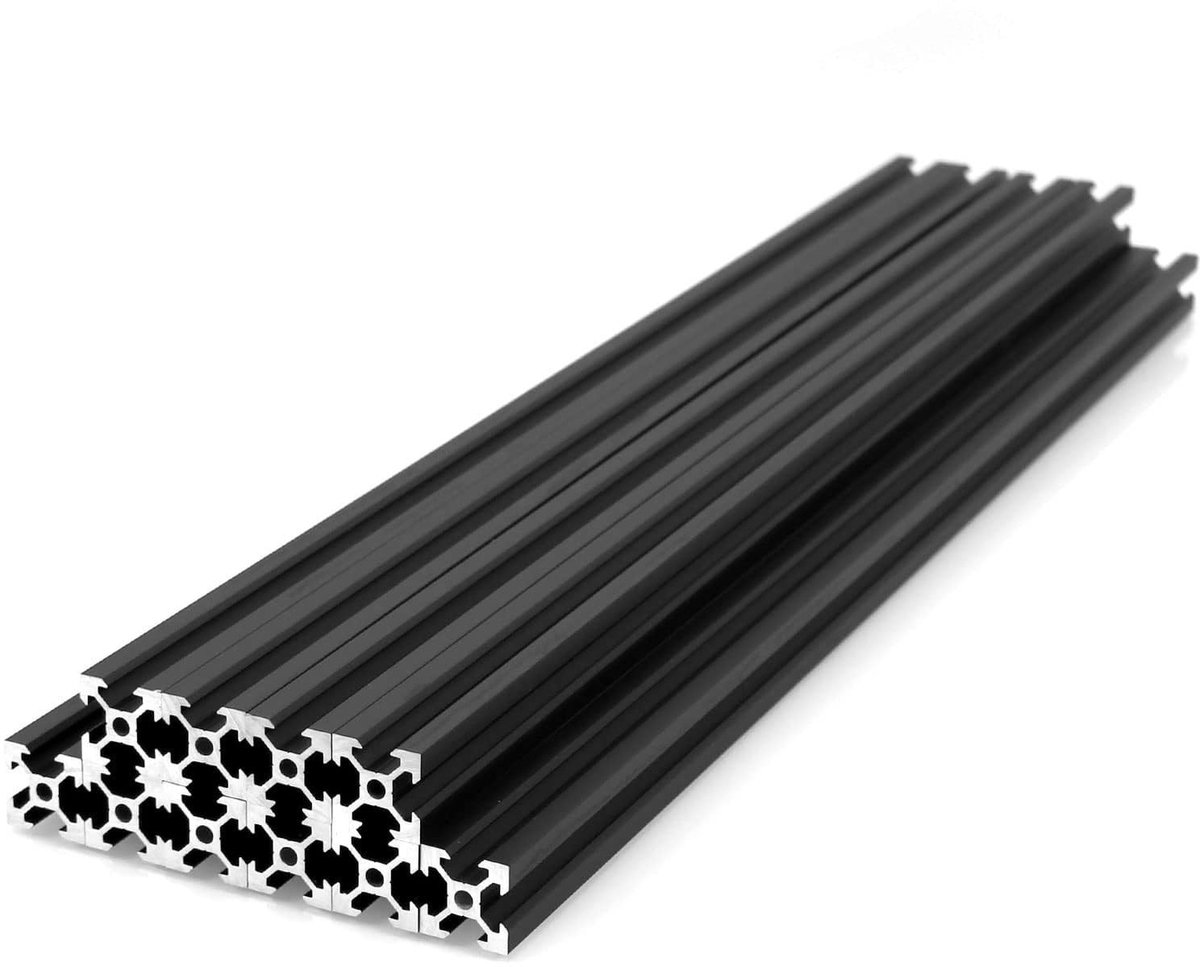 Dailygoods- Lineaire Rail 600 mm - Geanodiseerd Aluminium - 10 Stuks - Voor 3D-Printers/CNC-Machines - Europese Standaard - Lichtgewicht - Geleiderail