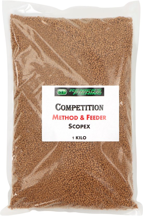 Reniers Fishing Method & Feeder Competition Pellets 1kg - Premium Vismeelpellets voor Method en Feeder - Smaak : Sweet Bream Caramel van Reniers Fishing — afbeelding 2