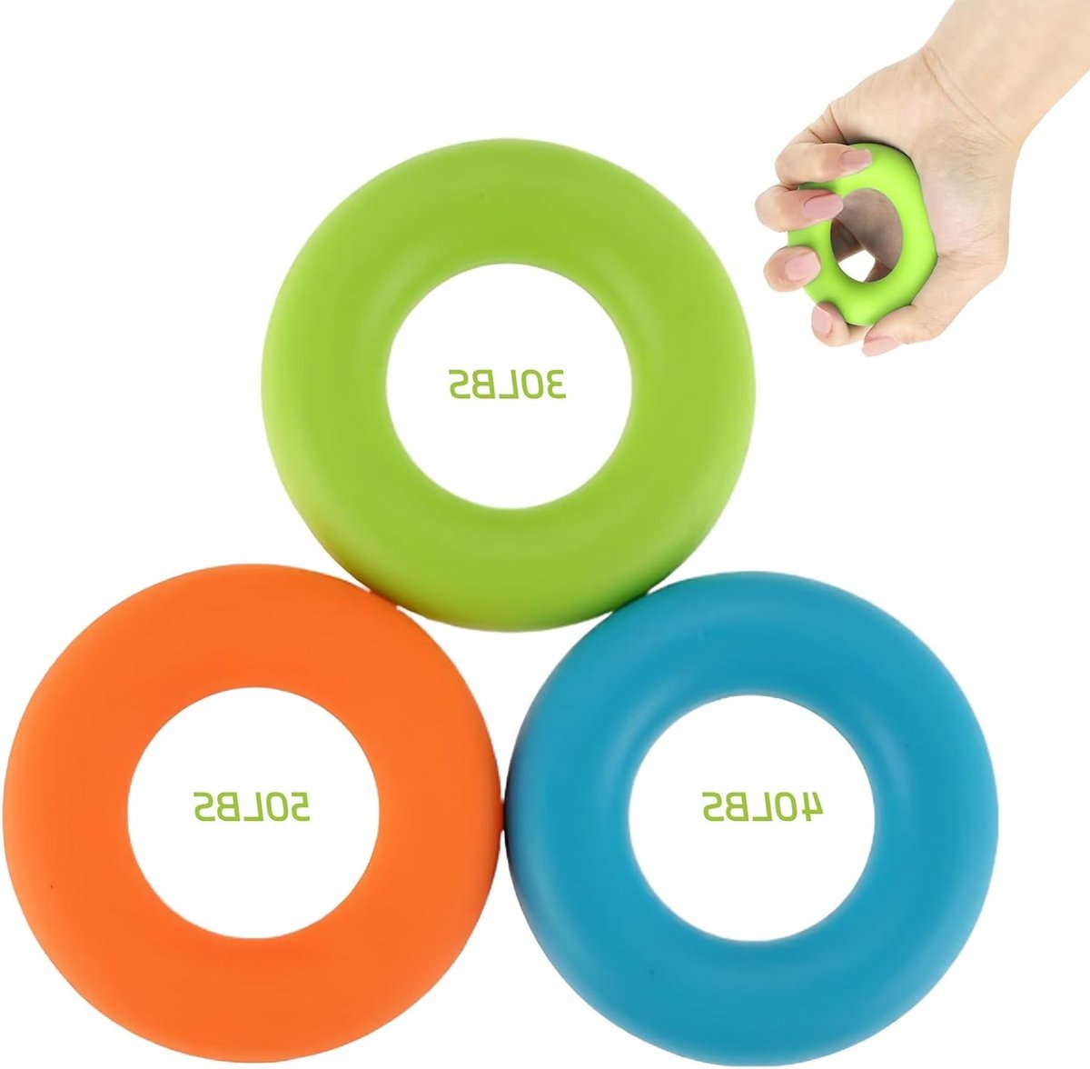 Handtrainers - Handgreepversterkers - 3 Stuks, Ergonomisch Design