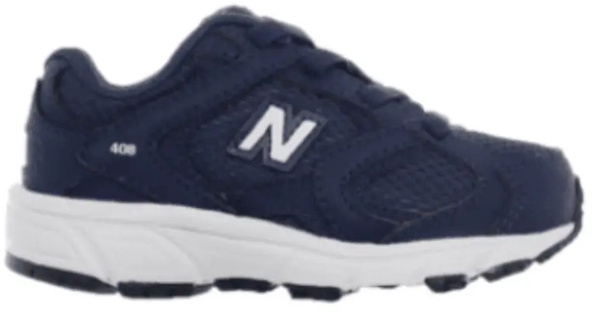 New balance 408 bungee lace in de kleur marine. Blauw