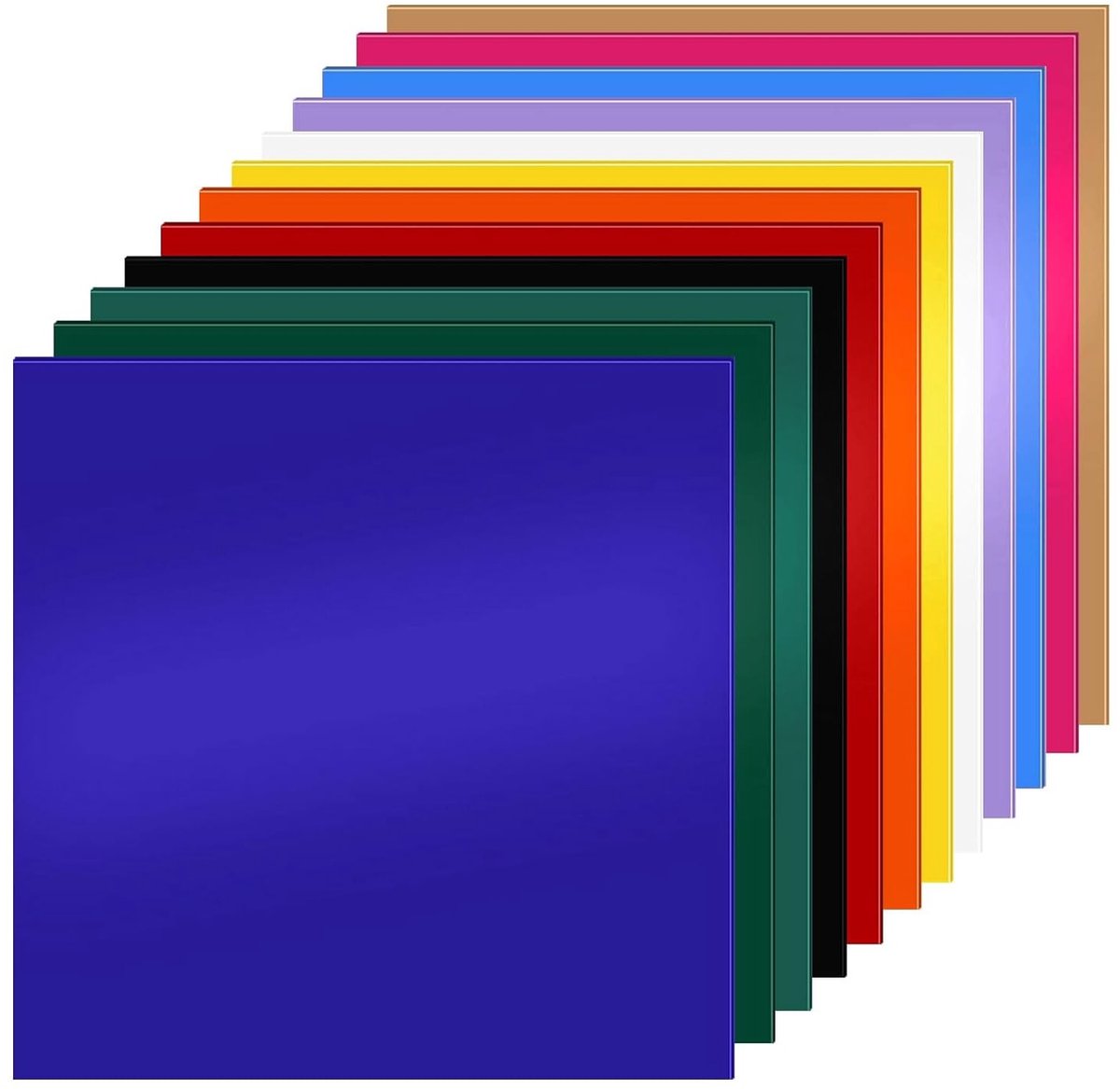Acrylplaten - Kunststof platen - Modelbouw en knutselen - Gegoten acrylglas - 20 x 20 cm - 12 kleuren