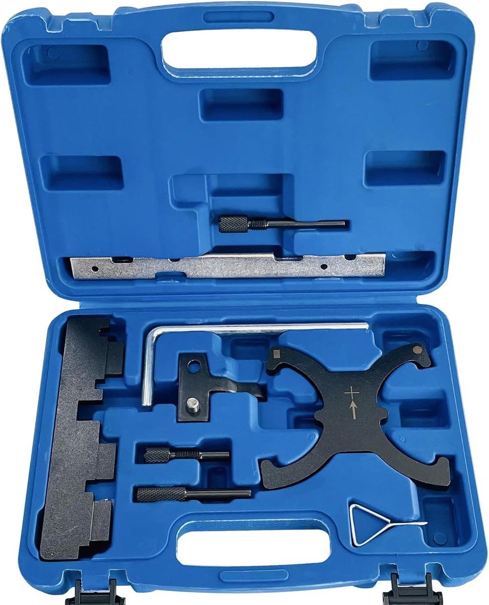 Timingset - Distributie set - Timing Tool Kit - Nokkenas Blokkeergereedschap - Geschikt voor Volvo 1.6T, Ford Focus 1.6, Ford Escort 1.5 en Ford Kuga 1.5T - 9 Stuks