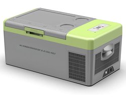 KAD® Koelbox Elektrisch - Compacte Elektrische Koelkast voor onderweg - Draagbare Mini Koelkast voor Auto & Reizen - Grijs - 32cm x 60cm x 26cm
