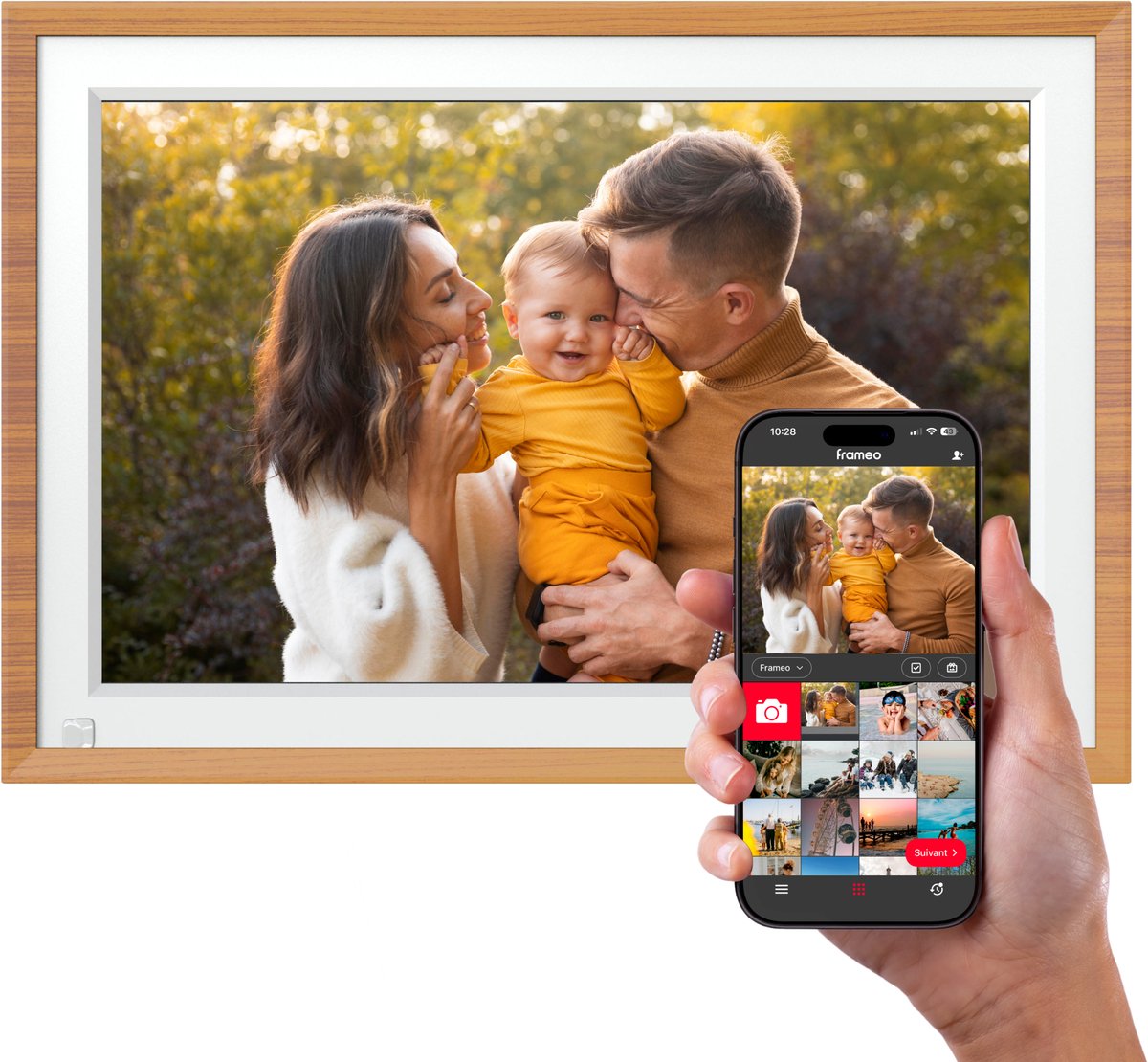 Agfa Digital WiFi Photo Frame 10 inch Wood