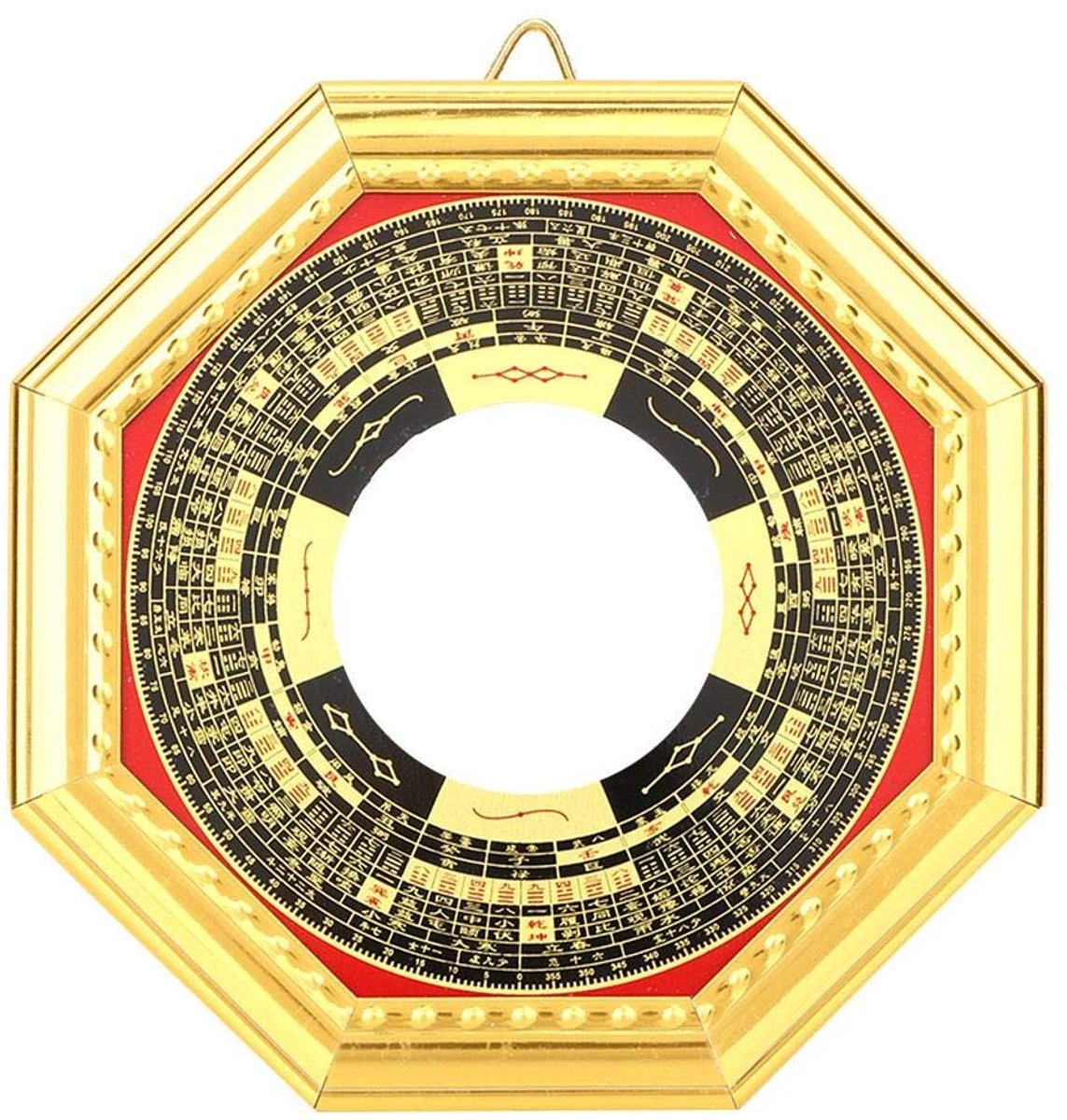 Dailygoods- Bagua Spiegel Convex - Traditionele Chinese Feng Shui - Concave Spiegel - Amul