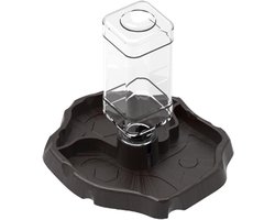 Automatische Voederdispenser voor Reptielen, 2 in 1, Geschikt voor Schildpadden, Hagedissen en Slangen, Donkerbruin