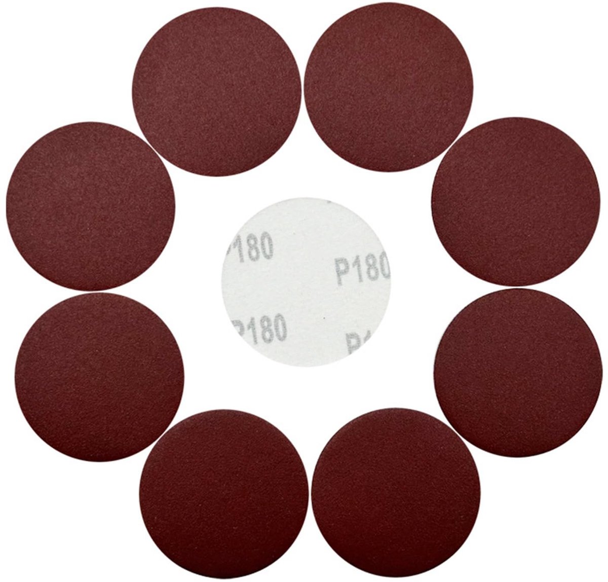 Dailygoods- Schuurspons 3 inch - Korund 600 - Bruin - 10 stuks - Nat/Droog - Licht en elastisch - Schuurpad
