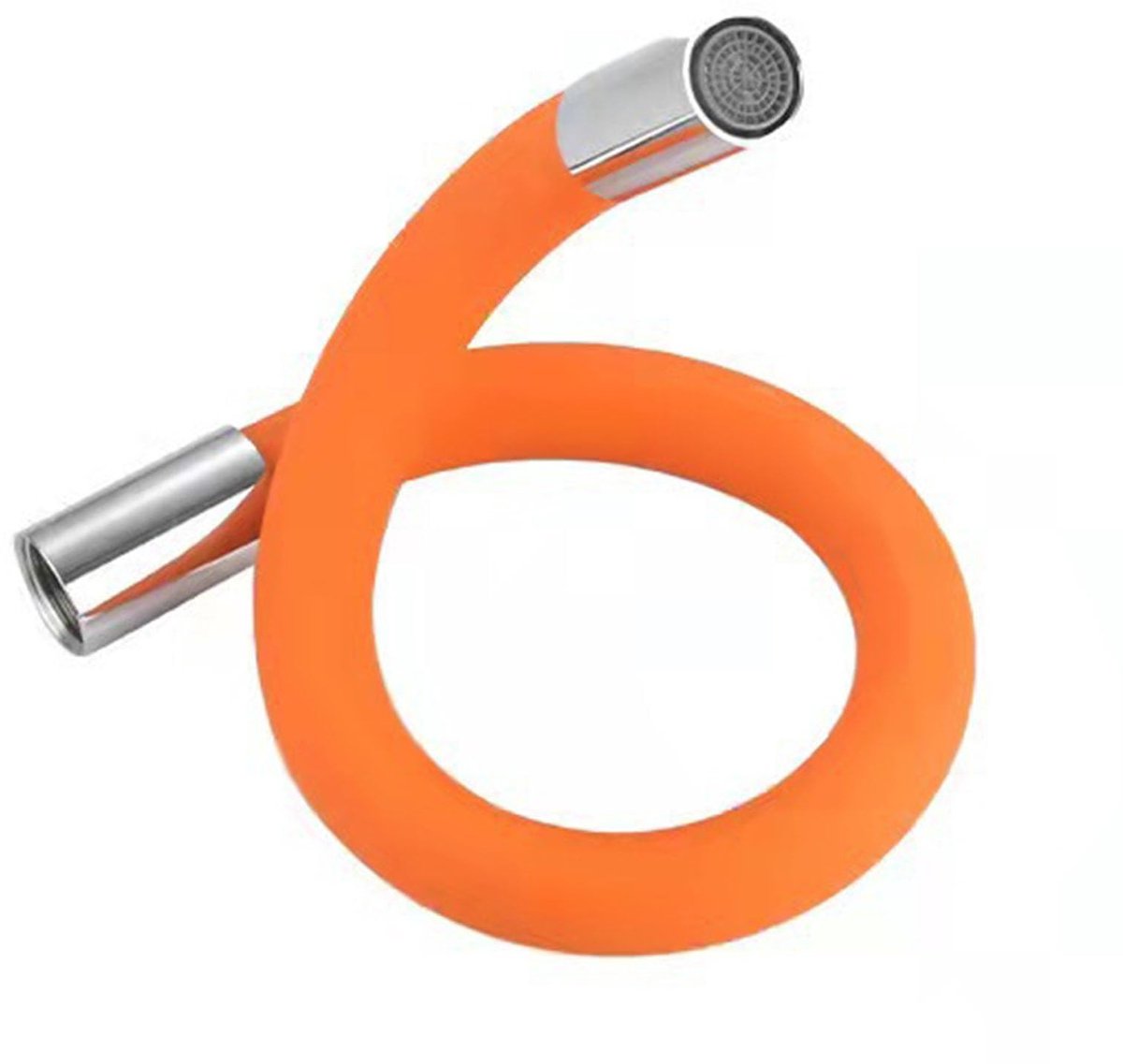 Dailygoods- Kraanverlengbuis Spatwaterdicht - Buigbaar/Vormbaar - 360 Graden Rotatie - Verlengde Lengte - Siliconen - Flexibel Gebruik - Waterkraan