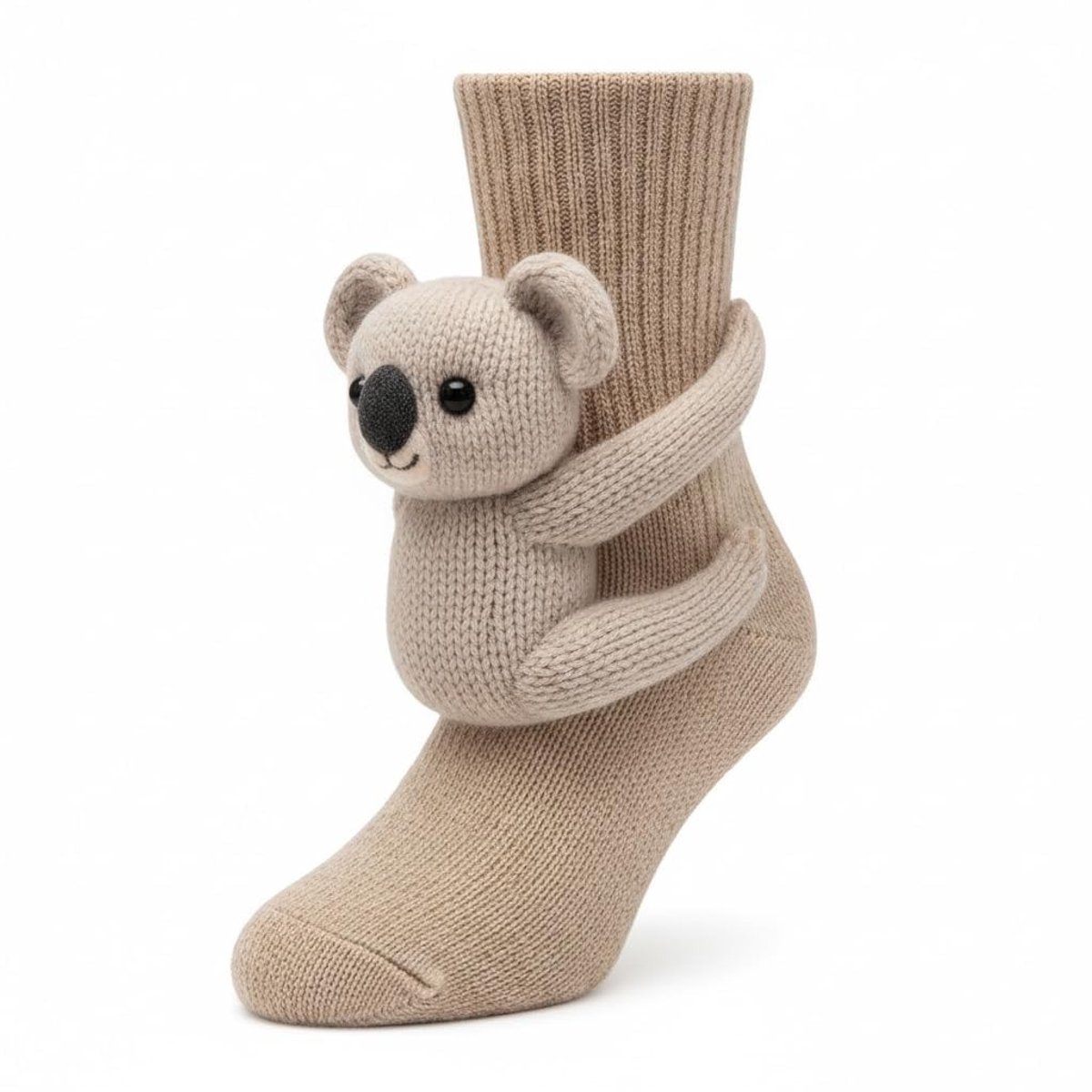 Dailygoods- Dierensokken 3D - Dubbellaags Katoen - Handgehaakt - Warme Omarming - Knuffelsokken - Uniek Design - Sokken