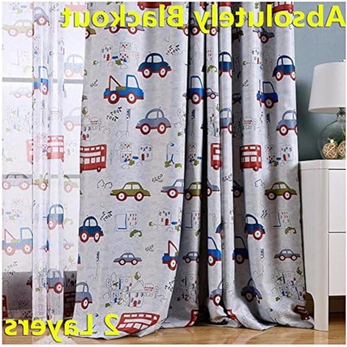 Verduisterende Gordijnen - Blackout Gordijnen - Kinderkamer - Dubbele Laag Stof - 39x63 In