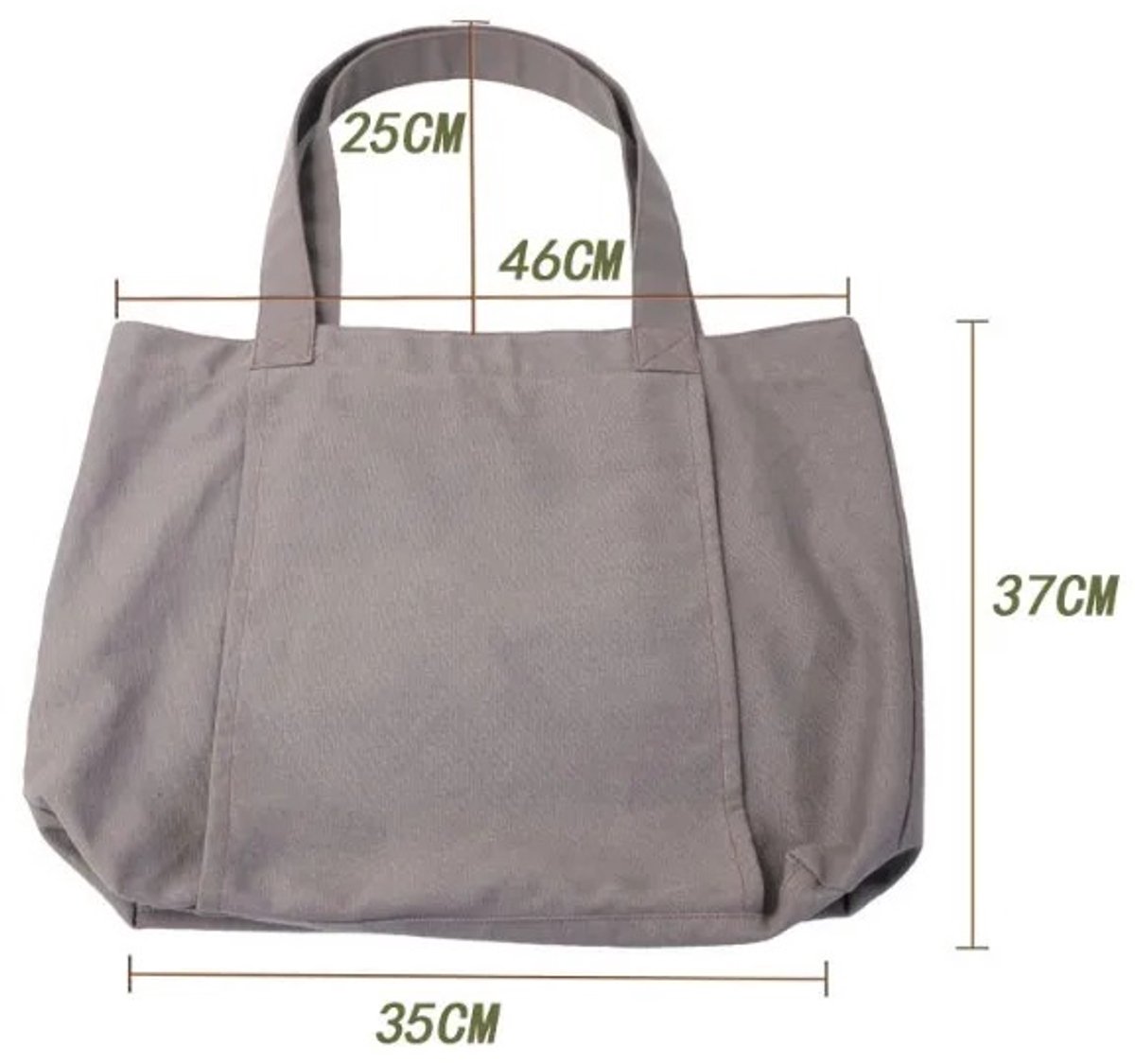 WiseGoods Luxe Yogatas Met Grote Capaciteit - Canvas Schoudertas Voor Yogamat - Outdoor Gym & Reizen - Sport Accessoires - Grijs thumbnail 3