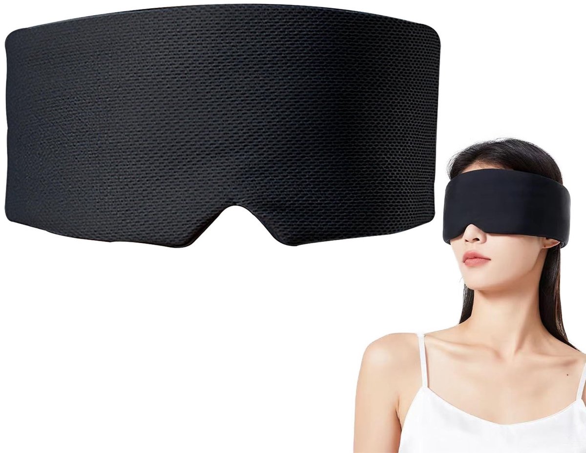 Lichtblokkerend Slaapmasker - Geschikt voor Reizen - 1 stuk - Zwart